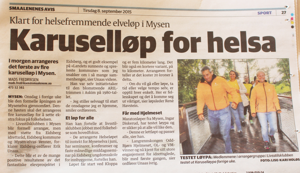 Karuselløp - avis